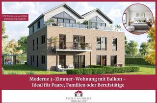 Wohnung kaufen in 26802 Moormerland, Moderne 3-Zimmer-Wohnung mit Balkon - Ideal für Paare, Familien oder Berufstätige