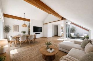 Wohnung kaufen in 75179 Nordstadt, Frisch sanierte 3-Zi.-DG-Wohnung mit Loggia, Talblick, Panoramafenster & Speicher in Pforzheim