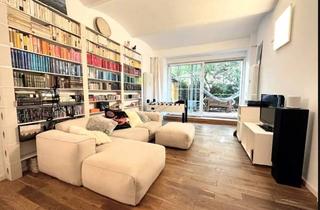 Wohnung kaufen in Mühsamstraße 64, 10249 Friedrichshain, Stilvolle 3-Raum-EG-Wohnung mit geh. Innenausstattung mit Terasse und EBK in Berlin Friedrichshain