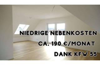 Wohnung mieten in 71272 Renningen, Moderne 3-Zimmer-Dachgeschosswohnung und Balkon mit Aussicht (KfW 55)