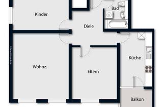 Wohnung mieten in Berliner Allee 20 + 22, 59425 Unna, Renovierte Wohnung 3-Zimmer-Wohnung