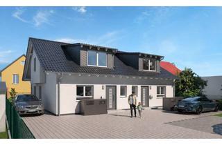 Doppelhaushälfte kaufen in 68305 Gartenstadt, Stilvoll wohnen: Moderne Doppelhaushälfte mit Garten & KfW-Förderung