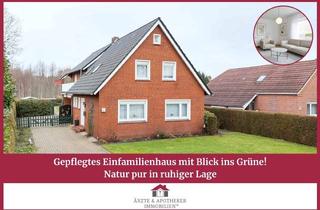 Einfamilienhaus kaufen in 26810 Westoverledingen, Gepflegtes Einfamilienhaus mit Blick ins Grüne – Natur pur in ruhiger Lage
