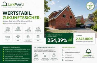 Anlageobjekt in 26188 Edewecht, Neubauprojekt: 3 moderne Doppelhäuser mit 6 Wohneinheiten KfW-40 & QNG Siegel