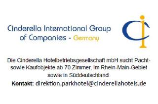 Gastronomiebetrieb mieten in 60310 Innenstadt, Die Cinderella Hotelbetriebsgesellschaft mbH sucht Pacht- sowie Kaufobjekte ab 70 Zimmer