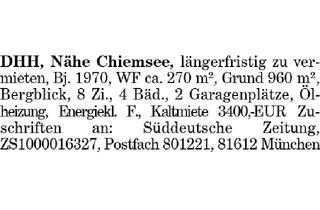 Haus mieten in 83209 Prien, DHH, Nähe Chiemsee