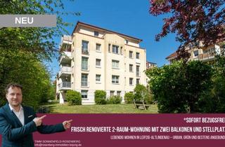 Wohnung kaufen in Paul-Küstner-Straße 5 WE59, 04177 Leipzig, Frisch renovierte 2-Raum-Wohnung mit zwei Balkonen in Leipzig-Altlindenau - sofort bezugsfrei!