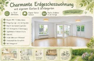 Wohnung kaufen in 71229 Leonberg, Leonberg - Charmante Erdgeschosswohnung mit Wintergarten&Garten