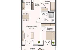 Wohnung mieten in 76287 Rheinstetten, Stilvolle 3-Zimmer-Neubauwohnung mit Terrasse, EBK & TGin Rheinstetten