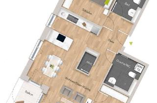Wohnung mieten in Alte Weberei, 79585 Steinen, Neubau - Zweitbezug - helle 3-Zimmer-Whg. mit Küche - 2.OG - 10min zur S-Bahn