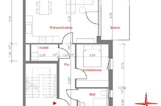 Wohnung mieten in Chamissostraße 43, 59227 Ahlen, 2-Zimmer Wohnung mit Balkon in Ahlen