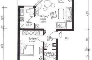 Wohnung mieten in 56566 Neuwied, 2 Zimmer Soutarrainwohnung