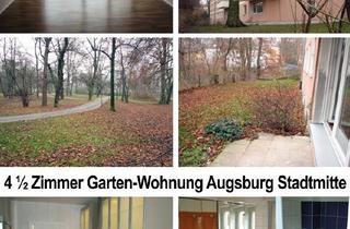 Wohnung kaufen in 86159 Augsburg, Augsburg - Provisionsfrei* Direkt vom Eigentümer: Sonnige elegante 106 qm Garten Stadtwohnung Augsburg Innenstadt, saniert (Kapitalanleger, München Pendler, Praxis)