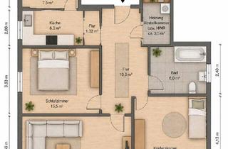 Wohnung kaufen in 38259 Salzgitter, Salzgitter - Moderne 3,5 Zimmer Wohnung inkl. KücheStellplatz ohne Makler