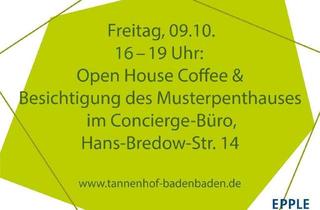 Wohnung kaufen in Hans-Bredow-Straße 12, 76530 Innenstadt, Stilvoll, komfortabel, durchdacht: Neubau-Wohnung mit Concierge-Service im TANNENHOF.