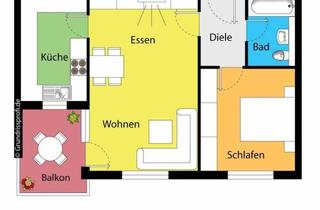 Wohnung kaufen in 01705 Freital, Wunderschöne Wohnung mit großem Balkon und idealem Grundriss! Ideal auch für Eigennutzer!