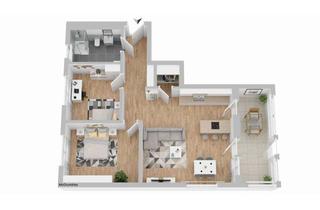 Wohnung mieten in 94469 Deggendorf, Moderne 3-Zimmer-Neubauwohnung mit Loggia – Erstbezug in Deggendorf