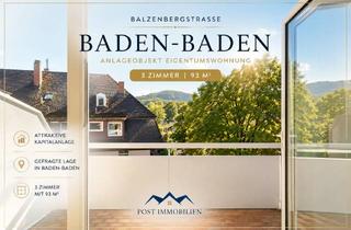 Anlageobjekt in 76530 Innenstadt, Kernsaniert & vermietet – attraktive 3-Zimmer-Wohnung in Baden-Baden