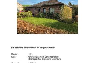 Einfamilienhaus kaufen in 54619 Üttfeld, Üttfeld - freistehendes Einfamilienhaus in ruhiger Lage zu verkaufen