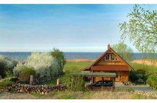 Haus kaufen in 17373 Ueckermünde, Ueckermünde - Traumgrundstück mit Finnischem Blockhaus und Meerblick