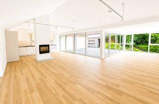 Lofts mieten in 48163 Münster, Münster / Albachten - Exklusive kernsanierte Loftwohnung im Erstbezug mit Privatteich & Panorama-Glasfront