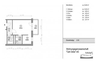 Wohnung mieten in 07745 Ammerbach, Jena-Winzerla: Helle 1-Zimmer-Wohnung mit Balkon & erwünschte Küchen- und Möbelübernahme