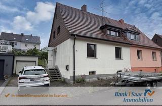 Doppelhaushälfte kaufen in 66578 Schiffweiler, Eigenheim selbst gestalten - Doppelhaushälfte mit Potenzial in Schiffweiler-Heiligenwald