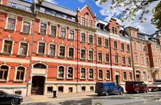 Wohnung kaufen in 08525 Plauen, 8,7 % Bruttorendite: Sanierte Denkmal-Wohnung in Plauener Gründerzeithaus