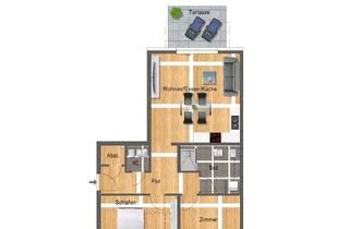 Wohnung kaufen in 76703 Kraichtal, Energieeffizient wohnen: 3-Zimmer-Wohnung im KfW-40-Standard