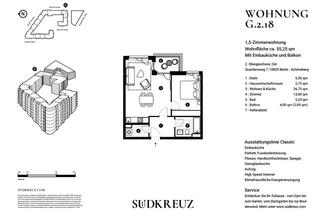Wohnung mieten in Quartiersweg, 10829 Schöneberg, süße 1,5-Zi-Whg. für 2 im „To Be At Südkreuz“ - wenige Schritte Bahnhof Südkreuz