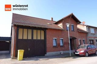 Doppelhaushälfte kaufen in 99189 Haßleben, Doppelhaushälfte mit großem Grundstück, Potenzial und vielen Nutzungsmöglichkeiten