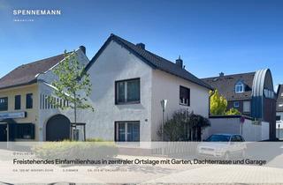 Einfamilienhaus kaufen in 50259 Pulheim, Pulheim: Freistehendes Einfamilienhaus in zentraler Ortslage mit Garten, Dachterrasse und Garage