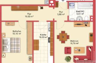 Wohnung mieten in Kapitän-Nauer-Straße 3A, 87634 Obergünzburg, Helle 2-Zimmer Dachgeschosswohnung in Obergünzburg