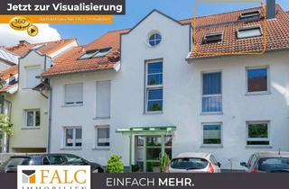 Wohnung kaufen in 68623 Lampertheim, Wohnen auf zwei Ebenen – 3 Zimmer-Dachgeschosswohnung mit Loggia und TG-Stellplatz