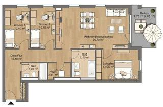 Wohnung mieten in Pappelweg 21, 63452 Hanau, Exklusive 4-Zimmer-Wohnung in Lamboy