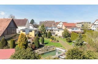 Haus kaufen in 88356 Ostrach, Zentrales Stadthaus mit einzigartigem Grundstück und Gewerbehalle