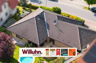 Haus kaufen in 04821 Brandis, Bungalow mit großem Souterrain | Pool | Kamin