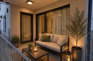 Wohnung mieten in Mainstraße 13-15, 68642 Bürstadt, Moderne 3Z-WHG in 2. Reihe an Sackgasse – geschützte Terrasse (kein Durchgangsweg), TG, Aufzug & PV