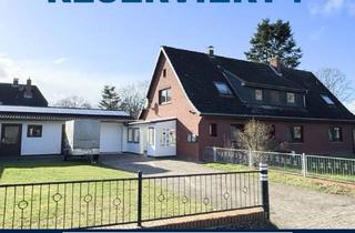 Einfamilienhaus kaufen in 27628 Hagen, Hagen im Bremischen - Lehnstedt: Zweifamilienhaus mit großem Grundstück, PV-Anlage & 2 Wohneinheiten, 2 Garagen, 2 Werkstätten, OIN27326