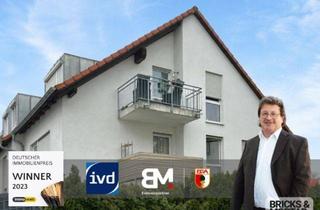 Wohnung kaufen in 86156 Augsburg, TOP-gepflegte Dachgeschosswohnung mit TG-Stellplatz zum Selbstbezug oder Kapitalanlage