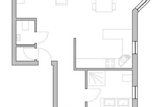 Wohnung kaufen in 76297 Stutensee, Stutensee - 2 Zimmer Dachgeschosswohnug zu verkaufen