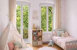 Wohnung kaufen in Kiekebuschstraße, 12555 Köpenick, Stilvolle Altbauwohnung mit Balkon zum Innenhof – Wohnen mit Privatsphäre! EBK & ganze Etage!