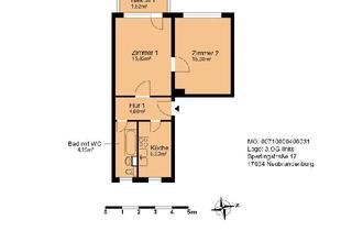Wohnung mieten in Sperlingstraße 17, 17034 Vogelviertel, Renovierte 2- Zimmer Wohnung im Vogelviertel
