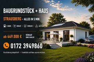 Haus kaufen in Beerenstraße 25, 15344 Strausberg, Top-Lage: Baugrundstück mit Beispielbebauung in Strausberg-Stadt "mit individueller Anpassung"