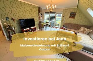Anlageobjekt in 07751 Zöllnitz, Maisonette-Investment bei Jena – 4 Zimmer, Balkon und Carport