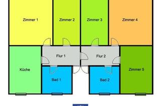 Wohnung mieten in 04736 Waldheim, Geräumige Wohnung in Waldheim zu vermieten! 2 Tageslichtbäder!