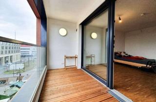 Wohnung mieten in 55120 Neustadt, ZOLLHAFEN - ENTSPANNTES WOHNEN AM RHEIN. Moderne 1-Zimmer-Wohnung mit Balkon und Einbauküche