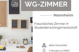 Wohnung mieten in 68159 Mannheim, WG-Zimmer in 4er WG im Zentrum von Mannheim, Neugründung möglich
