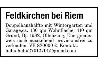 Doppelhaushälfte kaufen in 85622 Feldkirchen, Doppelhaushälfte Feldkirchen(85622)