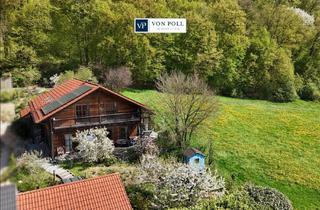 Einfamilienhaus kaufen in 84533 Marktl, Wohnen im Einklang mit der Natur – Traumhaftes Holzhaus mit Alpenblick